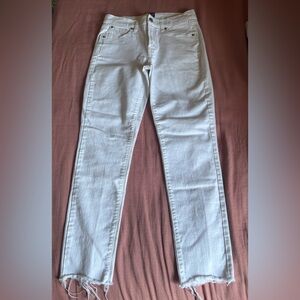 GAP White Straight Leg Jeans  True Skinny Size 27